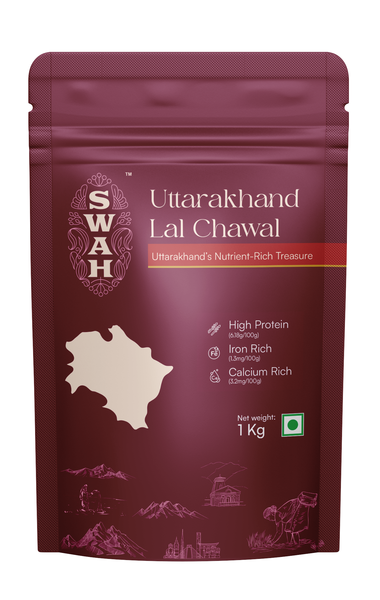 Uttarakhand Lal Chawal - Fiber & Strength